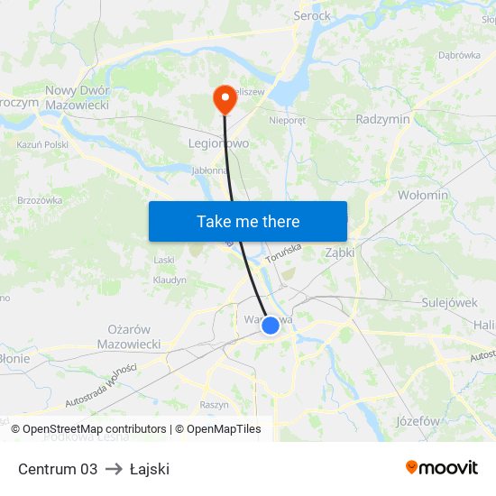 Centrum 03 to Łajski map