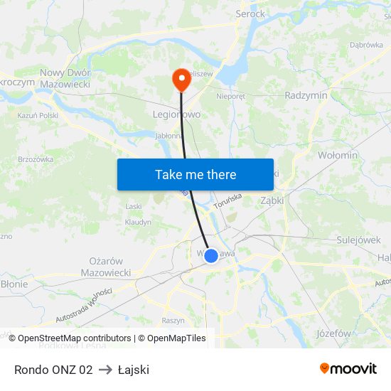 Rondo ONZ 02 to Łajski map