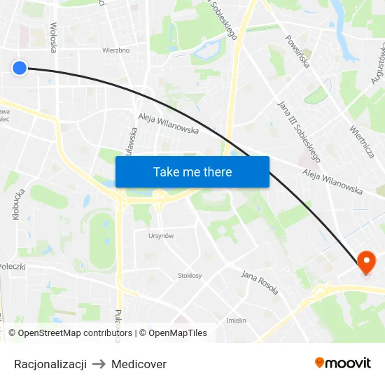 Racjonalizacji to Medicover map