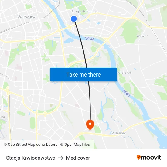 Stacja Krwiodawstwa to Medicover map