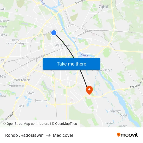 Rondo „Radosława” to Medicover map