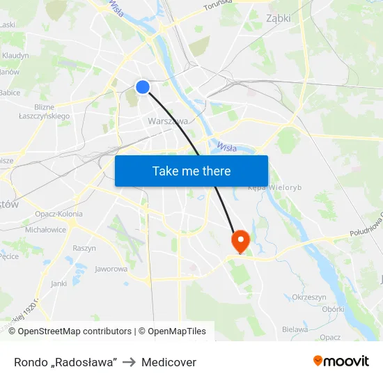 Rondo „Radosława” to Medicover map