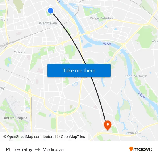 Pl. Teatralny to Medicover map