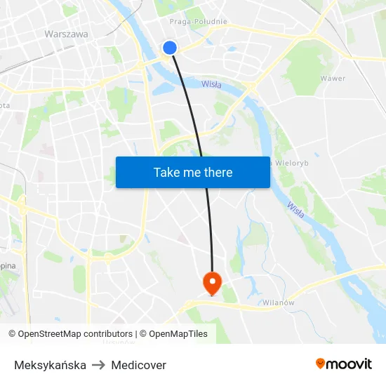 Meksykańska to Medicover map