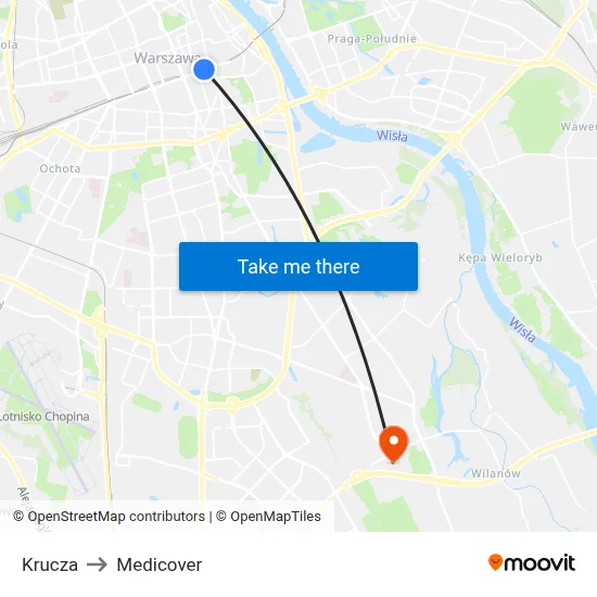 Krucza to Medicover map