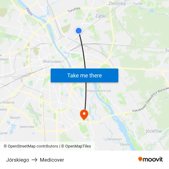Jórskiego to Medicover map