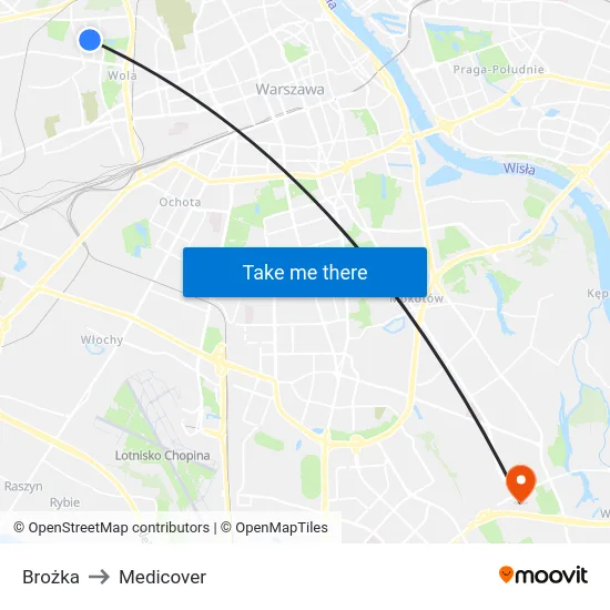 Brożka to Medicover map