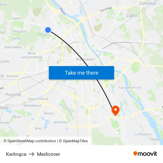 Kwitnąca to Medicover map