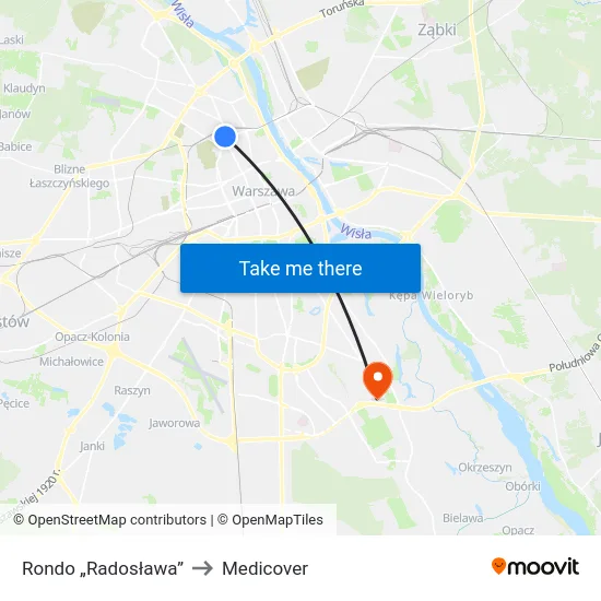 Rondo „Radosława” to Medicover map