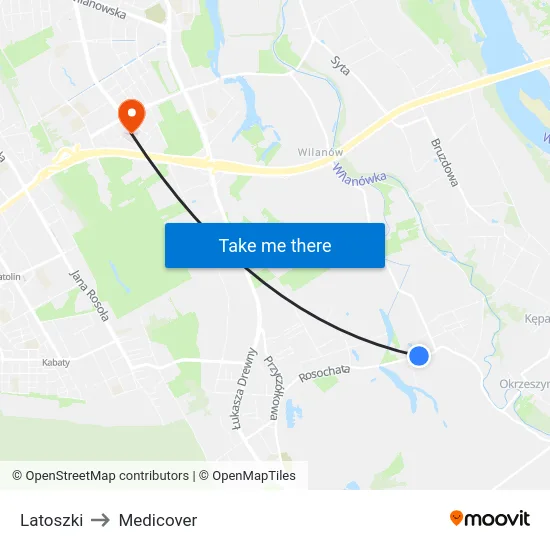Latoszki to Medicover map