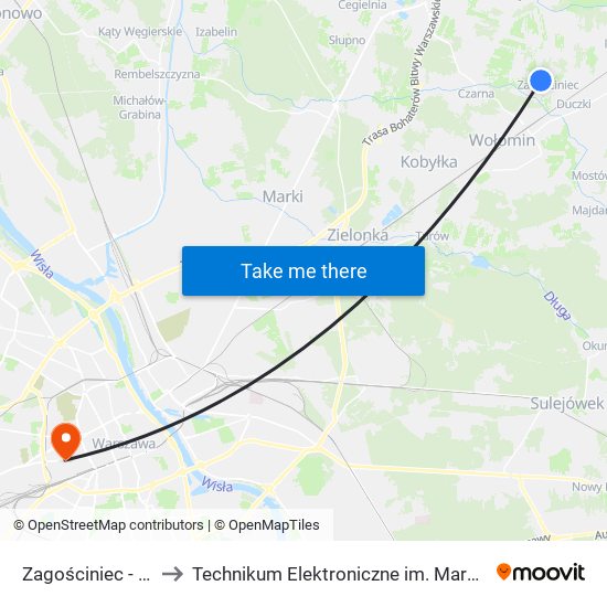 Zagościniec-Szkoła to Technikum Elektroniczne im. Marcina Kasprzaka nr 36 map