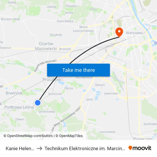 Kanie Helenowskie to Technikum Elektroniczne im. Marcina Kasprzaka nr 36 map