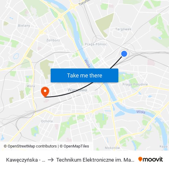 Kawęczyńska-Bazylika to Technikum Elektroniczne im. Marcina Kasprzaka nr 36 map