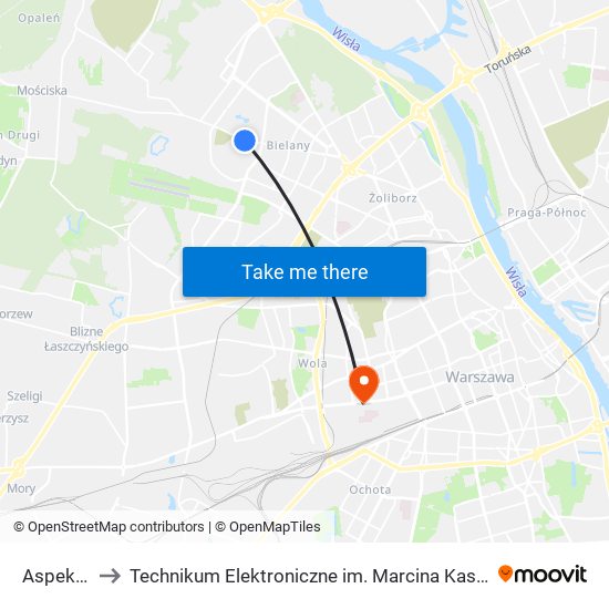 Aspekt 01 to Technikum Elektroniczne im. Marcina Kasprzaka nr 36 map