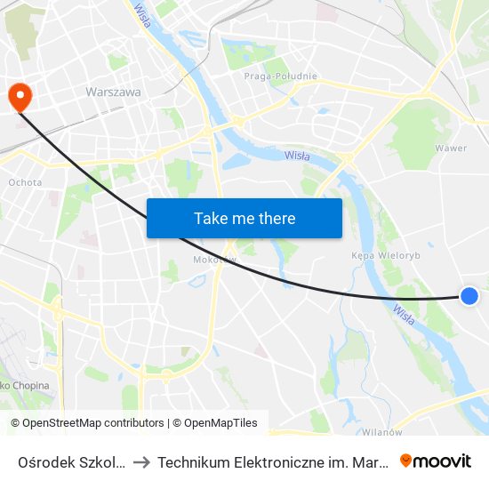 Ośrodek Szkoleniowy to Technikum Elektroniczne im. Marcina Kasprzaka nr 36 map