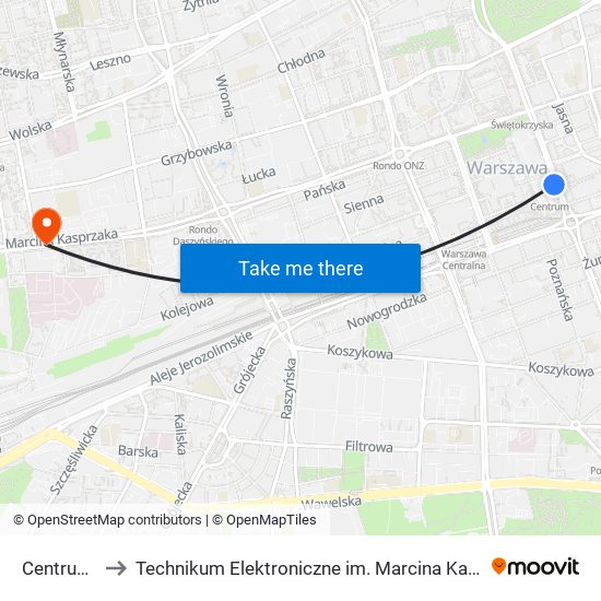 Centrum 03 to Technikum Elektroniczne im. Marcina Kasprzaka nr 36 map