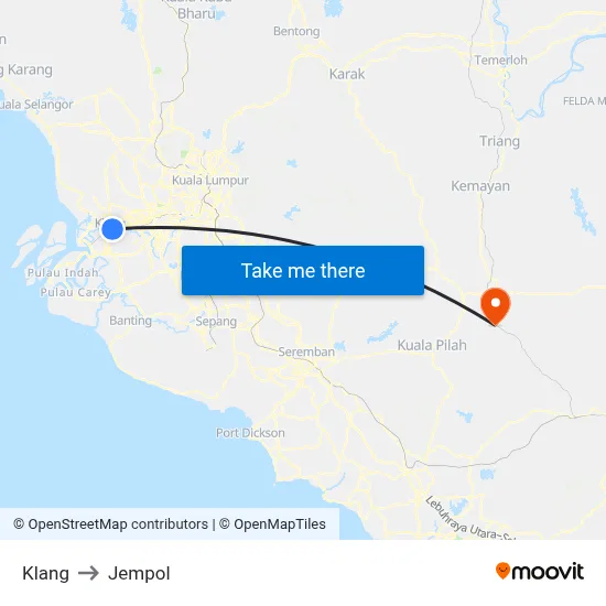 Klang to Jempol map