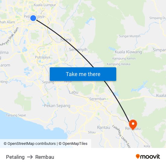 Petaling to Petaling map