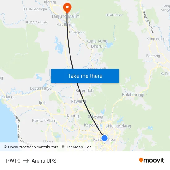 PWTC to Arena UPSI map