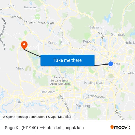 Sogo KL (Kl1940) to atas katil bapak kau map