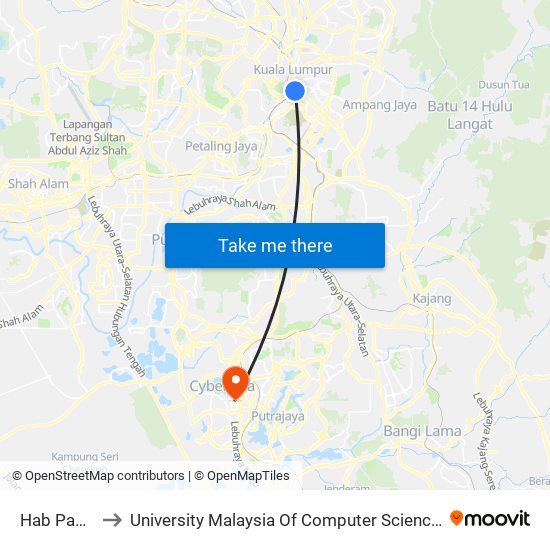 Hab Pasar Seni to University Malaysia Of Computer Science & Engineering (Unimy) map