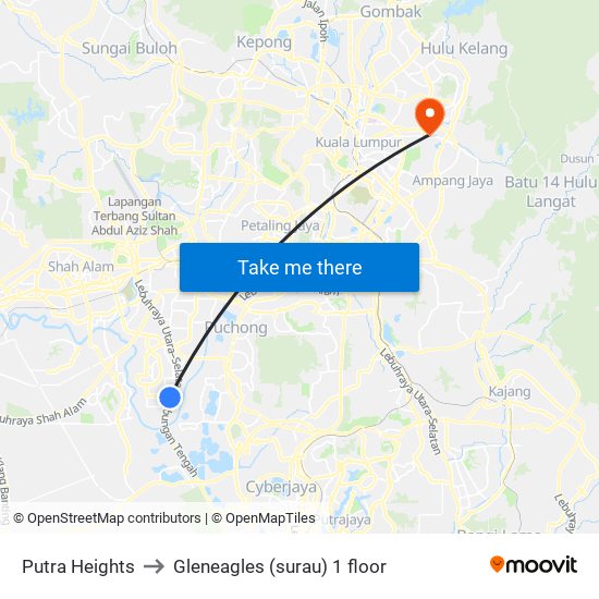 Putra Heights to Gleneagles (surau) 1 floor map