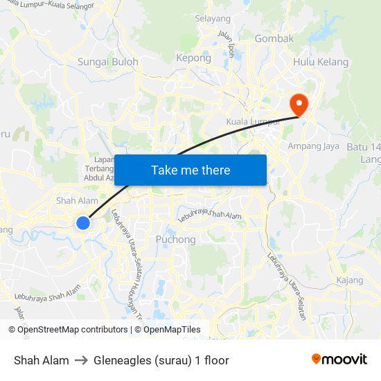 Shah Alam to Gleneagles (surau) 1 floor map