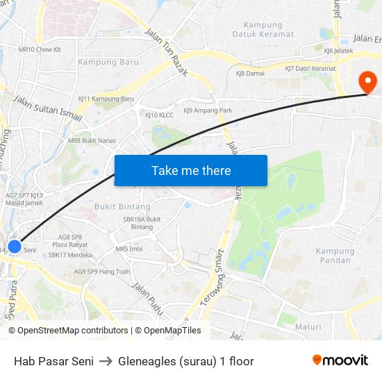 Hab Pasar Seni to Gleneagles (surau) 1 floor map