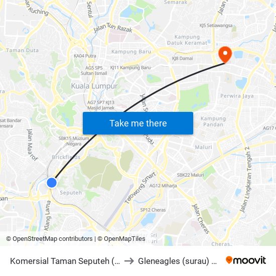 Komersial Taman Seputeh (Kl278) to Gleneagles (surau) 1 floor map