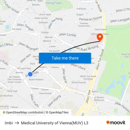 Imbi to Medical University of Vienna(MUV) L3 map