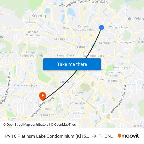 Pv 16 Platinum Lake Condominium (Kl1520) to THONEH map