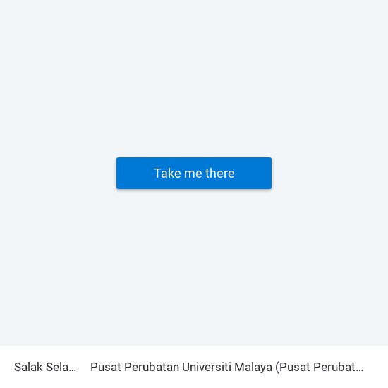 Salak Selatan to Pusat Perubatan Universiti Malaya (Pusat Perubatan UM) map