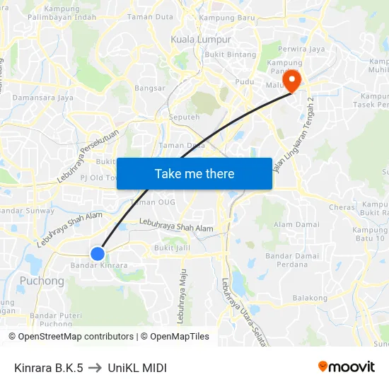 Kinrara B.K.5 to UniKL MIDI map