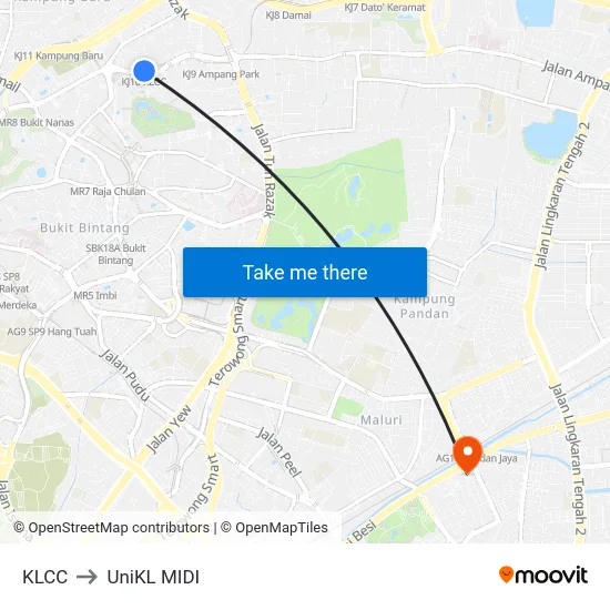 KLCC to UniKL MIDI map