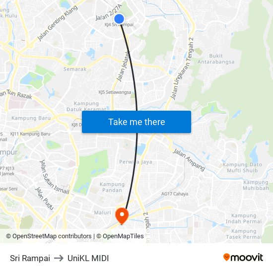 Sri Rampai to UniKL MIDI map