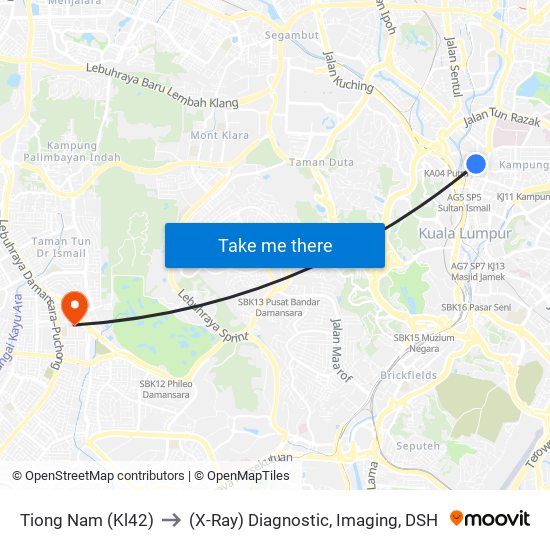 Tiong Nam (Kl42) to (X-Ray) Diagnostic, Imaging, DSH map