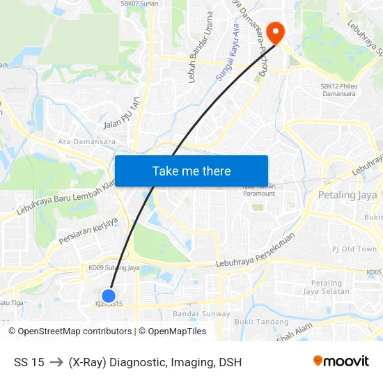 SS 15 to (X-Ray) Diagnostic, Imaging, DSH map