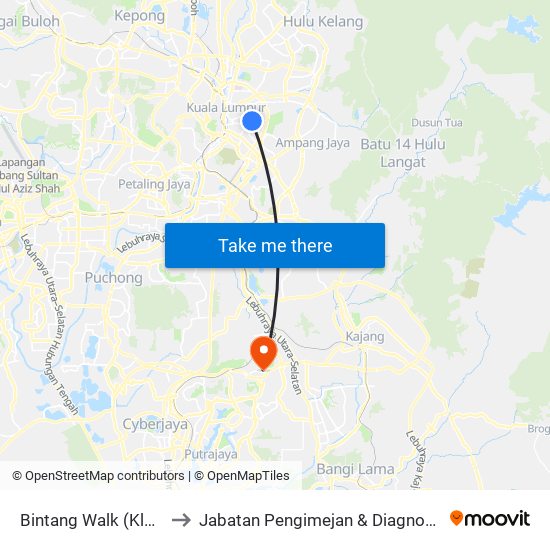 Bintang Walk (Kl85) to Jabatan Pengimejan & Diagnostik map