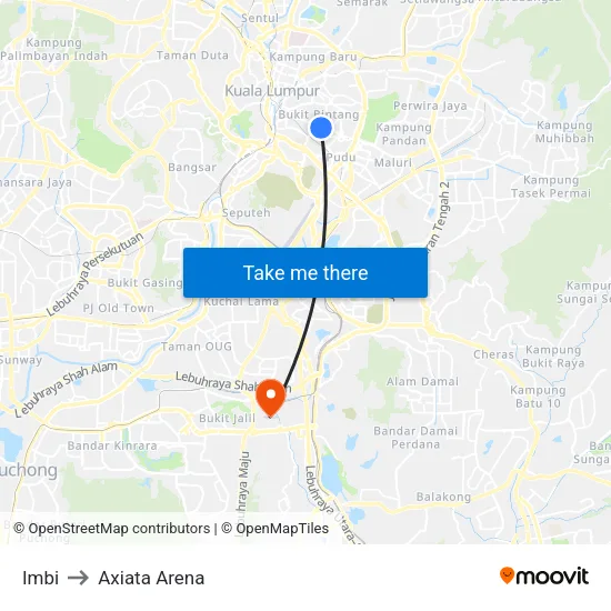 Imbi to Axiata Arena map