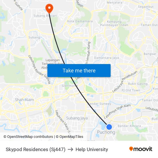 Skypod Residences (Sj447) to Help University map
