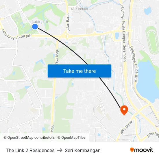 The Link 2 Residences to Seri Kembangan map
