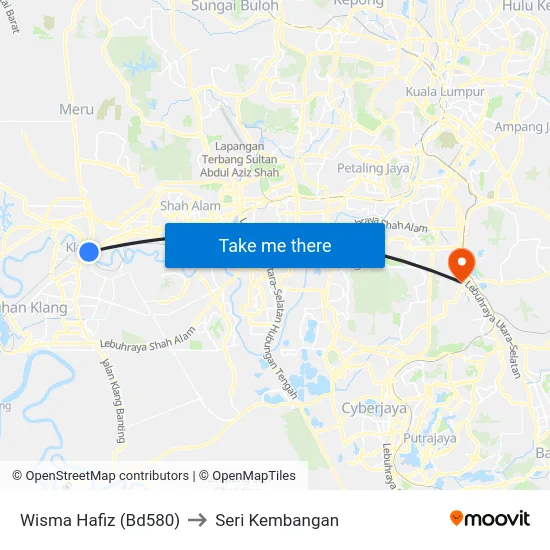 Wisma Hafiz (Bd580) to Seri Kembangan map