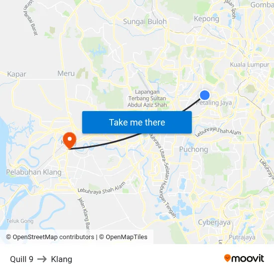 Quill 9 to Klang map