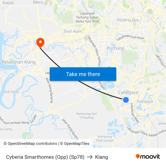 Cyberia Smarthomes (Opp) (Sp78) to Klang map