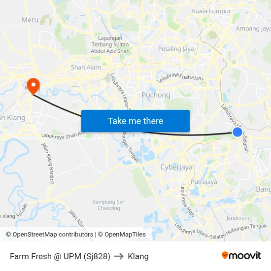 Farm Fresh @ UPM (Sj828) to Klang map