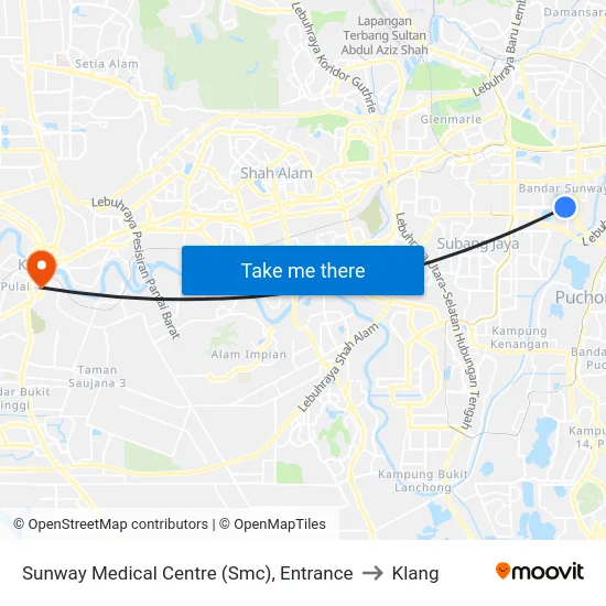 Sunway Medical Centre (Smc), Entrance to Klang map