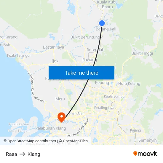 Rasa to Klang map