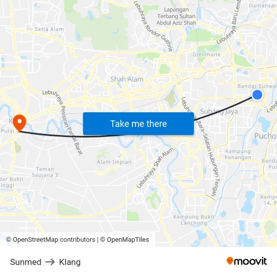 Sunmed to Klang map