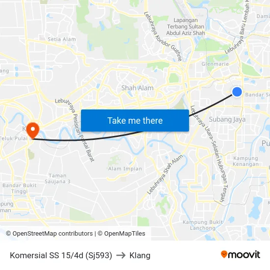 Komersial SS 15/4d (Sj593) to Klang map