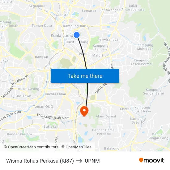 Wisma Rohas Perkasa (Kl87) to UPNM map